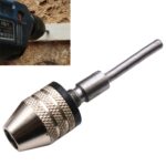 Vástago hexagonal Mini taladro Chuck conversión tres mordazas herramienta eléctrica, 2.35mm Round Chuck (0.3-3.4mm)