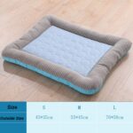 Almohadillas de nido de seda de hielo de verano, almohadilla fresca multifuncional para perros y gatos de tamaño pequeño y mediano, M - Imagen 5