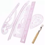 7 unids / set regla métrica de curva de costura juego de regla de herramienta de ropa de sastre de medición