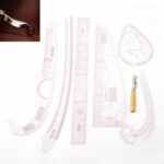 7 unids / set regla métrica de curva de costura juego de regla de herramienta de ropa de sastre de medición - Imagen 2