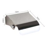 Soporte para pañuelos de pared Soporte de papel higiénico para rollo de baño de acero inoxidable Caja de pañuelos - Imagen 4