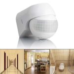 Detector de interruptor de sensor infrarrojo de cuerpo humano impermeable al aire libre IP54 de larga distancia con forma de bola, CA 110-220V