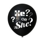 Decoración de espectáculo de globos de confeti con revelación negra de 36 pulgadas - Imagen 2