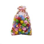 100 PCS Bolsas de regalo Bolsas de organza Bolsas de embalaje de dulces de joyería, 11x16cm