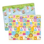 Alfombrilla para gatear cómoda y plegable gruesa con dibujos animados para bebés y niños