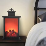 Lámparas de mesa LED para exteriores, chimenea Artificial, candelabro, llama de carbón, decoración Retro