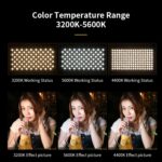 La pantalla plana de E900 55W 3000K-6500K enciende la luz de relleno de la transmisión en vivo, Knob Model - Imagen 4