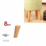 Pie de sofá de madera maciza, pata de mesa, mueble de pie, almohadilla de elevación para silla, 8 cm Tilt