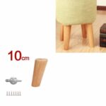 Pie de sofá de madera maciza, pata de mesa, mueble de pie, almohadilla de elevación para silla, 10 cm Tilt