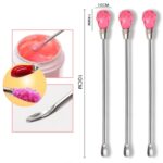 Agitador de herramientas para uñas de acero inoxidable de 3 piezas - Imagen 3