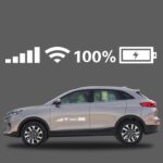 10 Uds pegatinas para parabrisas de coche señal WiFi potencia vinilo calcomanía pegatinas para coche, S