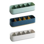 Caja de almacenamiento de calcetines para ropa interior del hogar, caja de separación y acabado tipo cajonera, 2 uds. - Imagen 2