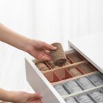 Caja de almacenamiento de calcetines para ropa interior del hogar, caja de separación y acabado tipo cajonera, 2 uds. - Imagen 5