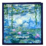 Álbum de fotos de película pegada DIY Retro artístico álbum conmemorativo de gran capacidad para parejas familiares, 18 inch Water Lilies