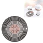 Almohadilla de aislamiento térmico de silicona redonda 3 en 1, almohadilla de vajilla multifuncional resistente a altas temperaturas, posavasos combinados, F3