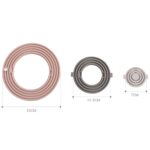 Almohadilla de aislamiento térmico de silicona redonda 3 en 1, almohadilla de vajilla multifuncional resistente a altas temperaturas, posavasos combinados, F3 - Imagen 4