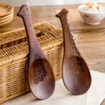 Cuchara de arroz Nanmu con forma de animal de madera, entrega de estilo aleatorio, Animal-shaped Rice Spoon - Imagen 4