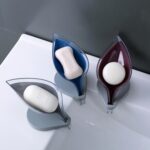 Caja de almacenamiento de jabón para drenaje de hojas, transparente, con ventosa, sin perforaciones, creativo, 5 uds. - Imagen 6