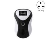 Repelente de ratones multifuncional ultrasónico Repelente de insectos silencioso que ahorra energía, Black White+UK Plug