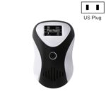 Repelente de ratones multifuncional ultrasónico Repelente de insectos silencioso que ahorra energía, Black White+US Plug