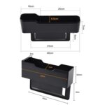 Caja de almacenamiento para hendiduras de asiento de coche, caja de almacenamiento extraíble multifuncional, Short Type - Imagen 3