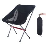 Silla plegable portátil de aleación de aluminio para acampar, ocio, pesca, Small, Large