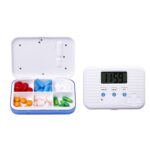 Pastillero electrónico con compartimento para recordatorio Regular, versión electrónica de 6 rejillas, Mini pastillero sellado