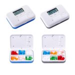 Pastillero electrónico con compartimento para recordatorio Regular, versión electrónica de 6 rejillas, Mini pastillero sellado - Imagen 3