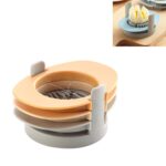 Cortador de huevos multifuncional 3 en 1, herramienta para huevos medio cortados, Orange