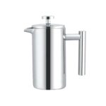 Cafetera a presión francesa de acero inoxidable 304, tetera hecha a mano, 350ml