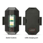 3 uds M1 sensor de vibración motocicleta bicicleta avión luces de explosión crucero intermitente Anti-luz de colisión trasera, 7 Colors M1 Vibration Sensing - Imagen 3