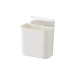 Estante de baño de 3 uds., ventosa montada en la pared, caja de almacenamiento sin perforaciones, soporte para cepillo de dientes, estante para pasta dental - Imagen 2