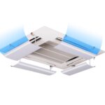 Escudo Deflector de viento para aire acondicionado Central de una sola pieza, tablero Deflector de viento antidirecto, 86cm