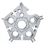 Llave de copo de nieve de cinco puntas 23 en 1, Herramienta de combinación, Mini EDC, colgante de llave portátil para el hogar