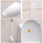 10 Uds. Cepillo de limpieza de inodoro de algodón multifuncional tipo exprimidor cepillo de baño de pelo suave creativo, Cotton Toilet Cleaning Brush - Imagen 4