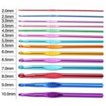 Material de herramienta para tejer DIY hecho a mano de ganchillo de una sola cabeza de alúmina de Color, 27 PCS/Set - Imagen 3