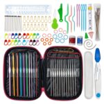 Material de herramienta para tejer DIY hecho a mano de ganchillo de una sola cabeza de alúmina de Color, 119 PCS/Set
