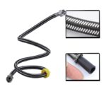 Manguera de entrada de agua fría y caliente a prueba de explosiones de alta presión con tejido metálico de acero inoxidable 304 de 8 piezas, 80 cm - Imagen 3