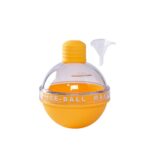 Molde de silicona para cubitos de hielo, bola de hielo con bombilla de whisky casera, 2 uds., con embudo, With Funnel+Banana Yellow