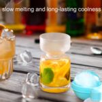 Molde de silicona para cubitos de hielo, bola de hielo con bombilla de whisky casera, 2 uds., con embudo, With Funnel+Banana Yellow - Imagen 6
