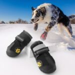 4 en 1 Otoño Invierno Pet Dog Foot Cover Zapatos impermeables, 6.5x5cm