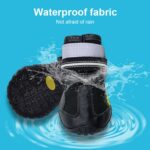 4 en 1 Otoño Invierno Pet Dog Foot Cover Zapatos impermeables, 7.5x6.4cm - Imagen 5