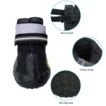 4 en 1 Otoño Invierno Pet Dog Foot Cover Zapatos impermeables, 8x7cm - Imagen 4