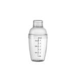 3 PCS Shaker Cup PC Oz Cup Shaker con escala Shaker Shaker Leche Tetera Jarra de jugo, 350ml Black Double Scale
