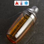 3 PCS Shaker Cup PC Oz Cup Shaker con escala Shaker Shaker Leche Tetera Jarra de jugo, 350ml Black Double Scale - Imagen 3