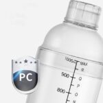 3 PCS Shaker Cup PC Oz Cup Shaker con escala Shaker Shaker Leche Tetera Jarra de jugo, 530ml Black Double Scale - Imagen 5
