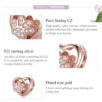 Cuentas de plata de ley S925 con forma de corazón con estampado de pata de mascota, accesorios de cuentas para pulsera DIY, Pet Paw Print(Silver), Pet Paw Print(Rose Gold) - Imagen 4