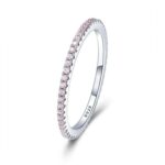 Anillo simple del diamante del anillo de la moda de las señoras de la plata esterlina S925, 9