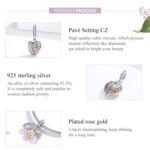 El colgante de plata de ley 925 se puede abrir para siempre Accesorio de pulsera de bricolaje con encanto casero - Imagen 5