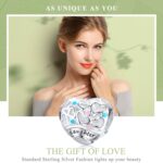 Accesorios de pulsera DIY con cuentas de corazón de amor de plata de ley 925 - Imagen 2
